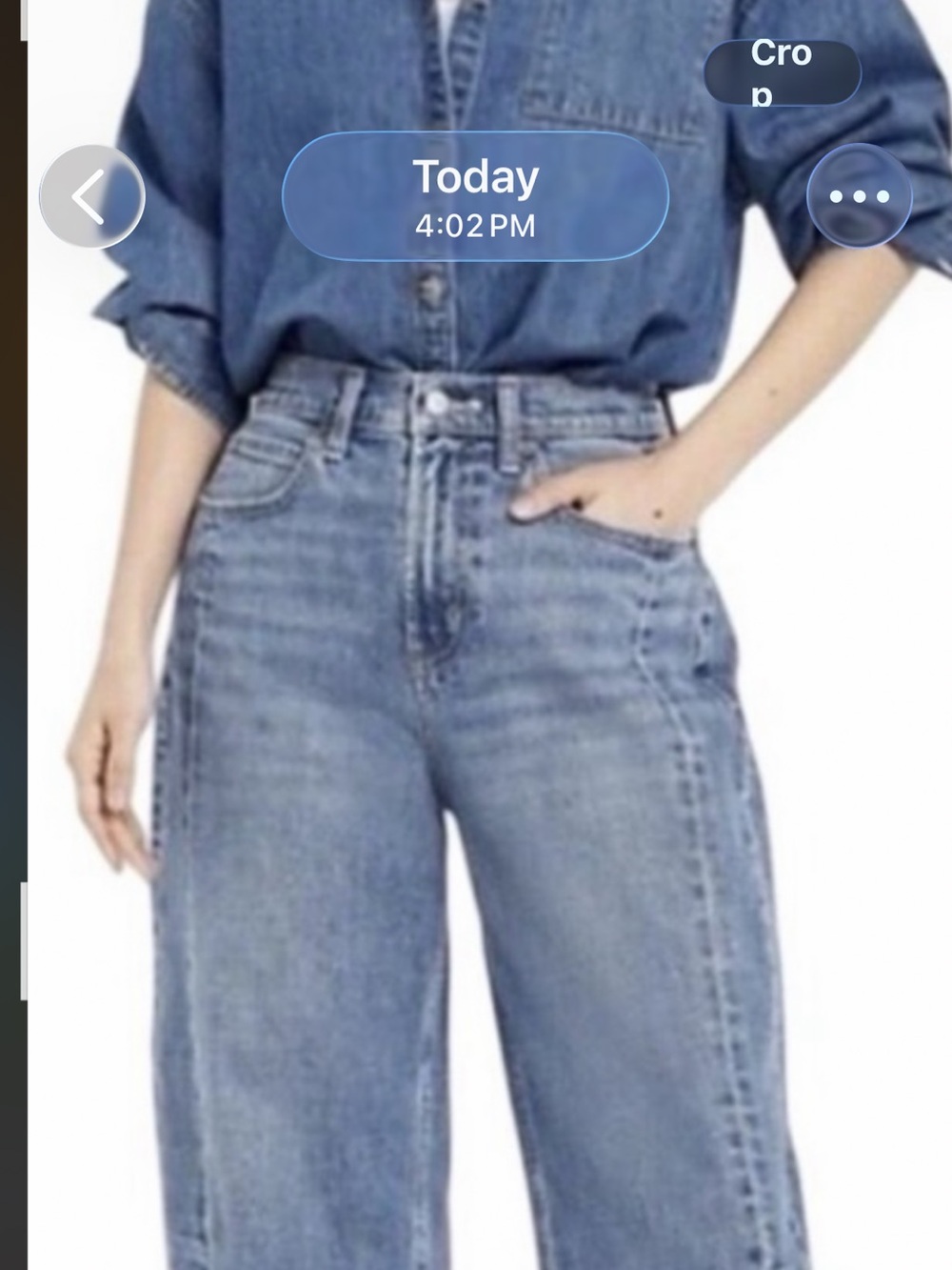 Old Navy High Waisted Barrel Leg  Jeans  4P